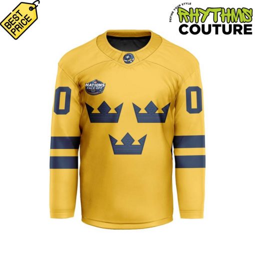 Sweden National Ice Hockey Team 4 Nations Face-Off 2025 Hockey Jersey