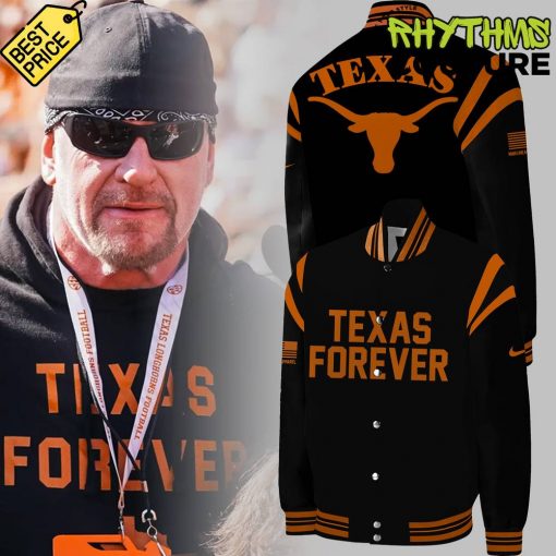 Texas Longhorns “Texas Forever” Black Bomber Jacket