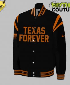 Texas Longhorns “Texas Forever” Black Bomber Jacket