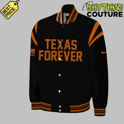 Texas Longhorns “Texas Forever” Black Bomber Jacket