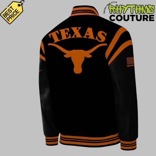 Texas Longhorns “Texas Forever” Black Bomber Jacket