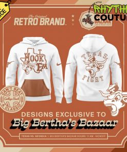 Texas Longhorns x Big Bertha’s Bazaar White Hoodie