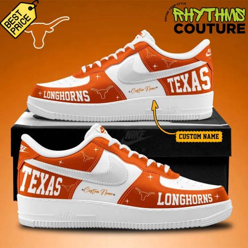 Texas Longhorns Personalized Limited Edtion Air Force 1 Sneaker