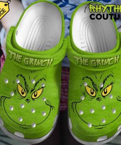 The Grinch Face Crocs Shoes