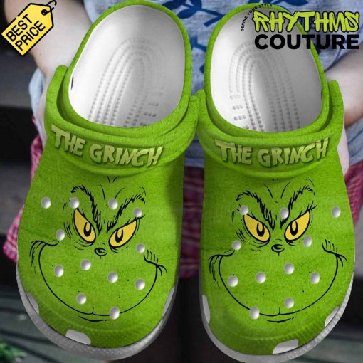 The Grinch Face Crocs Shoes