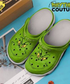 The Grinch Face Crocs Shoes