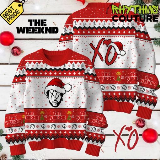 The Weeknd XO Red Ugly Christmas Sweater