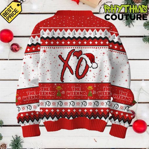 The Weeknd XO Red Ugly Christmas Sweater