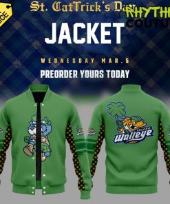 Toledo Walleye St Patrick’s Day Special Edition Baseball Jacket