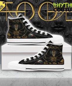 Tool Band Live In The Sand High Top Canvas Shoes