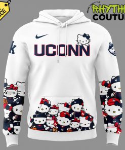 UConn Huskies Basketball x Hello Kitty Special Edition White Hoodie