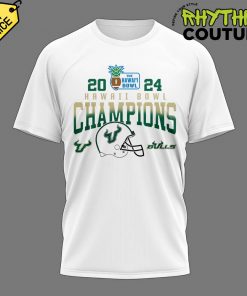 USF Bulls 2024 Hawaii Bowl Champions White Tee