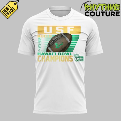 USF Bulls Hawaii Bowl Champs White Tee