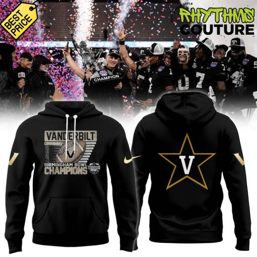 Vanderbilt Commodores 2024 Birmingham Bowl Champions Hoodie