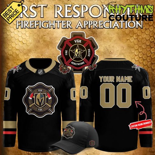 Vegas Golden Knights First Responders Firefighter Appreciation Hockey Jersey