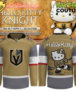 Vegas Golden Knights x Hello Kitty Special Edition Hockey Jersey