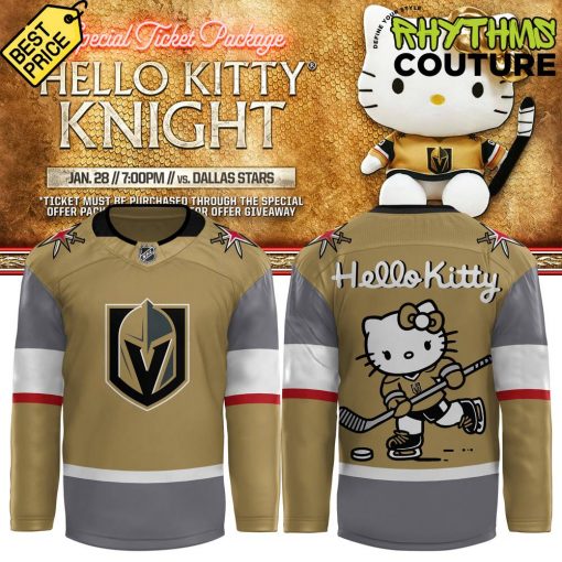 Vegas Golden Knights x Hello Kitty Special Edition Hockey Jersey