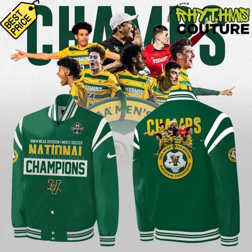 Vermont Catamounts Men’s Soccer 2024 College Cup National Champions Bomber Jacket