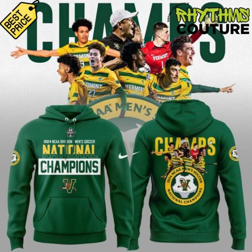 Vermont Catamounts Men’s Soccer 2024 College Cup National Champions Hoodie