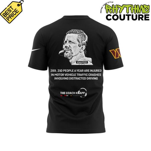 Washington Commanders Coach Knapps Memorial Fund Black Tee