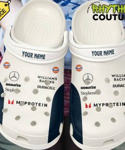 Williams Racing Team Personalized Crocs Shoes