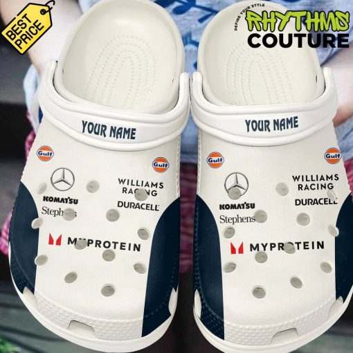 Williams Racing Team Personalized Crocs Shoes