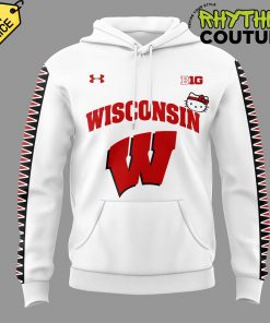 Wisconsin Badgers Basketball x Hello Kitty Special Edition White Hoodie