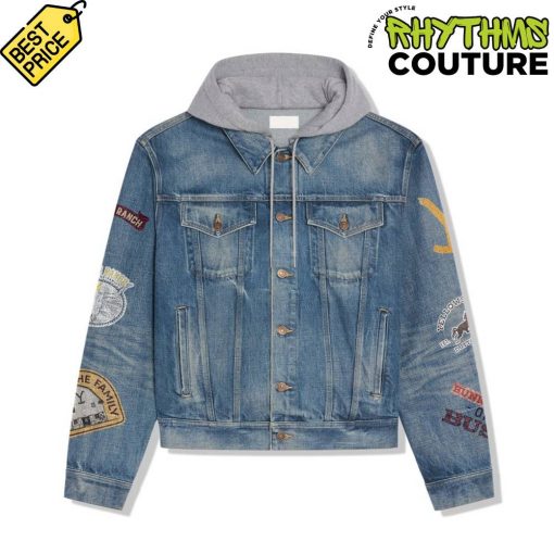 Yellowstone Dutton Rance Hooded Denim Jacket