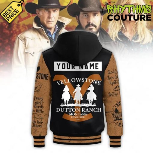 Yellowstone Dutton Ranch Hooded Baseball Jacket