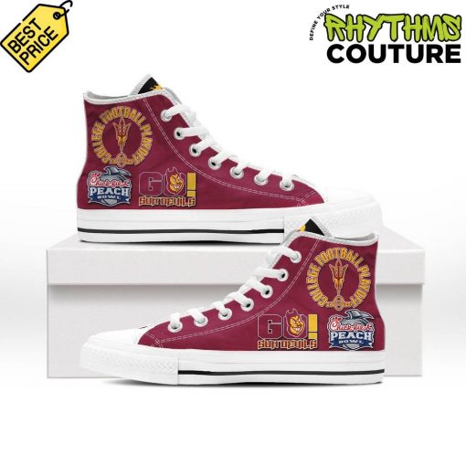 Arizona State Sun Devils Peach Bowl Champions Canvas Shoes