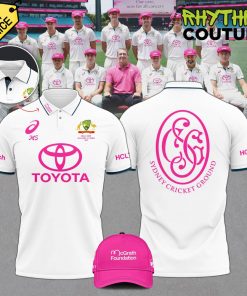 Australia National Cricket Pink Test Sydney Cricket Ground Polo Shirt