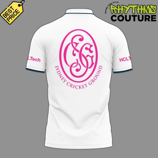 Australia National Cricket Pink Test Sydney Cricket Ground Polo Shirt