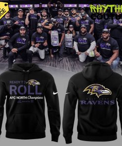 Baltimore Ravens AFC North Division Champions Ready To Roll Hoodie