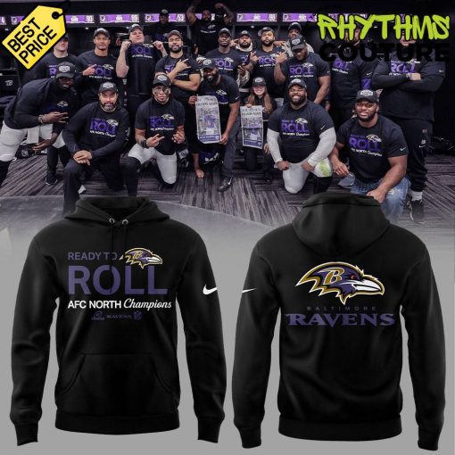 Baltimore Ravens AFC North Division Champions Ready To Roll Hoodie