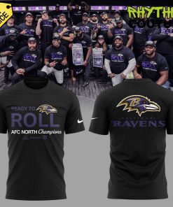 Baltimore Ravens AFC North Division Champions “Ready To Roll” Tee