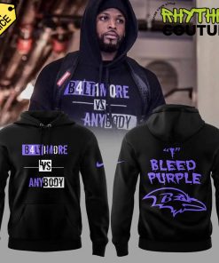 Baltimore Ravens B4LT1M0RE vs ANYBODY Limited Edition Hoodie