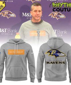 Baltimore Ravens HOW GREAT is your God Grey Hoodie