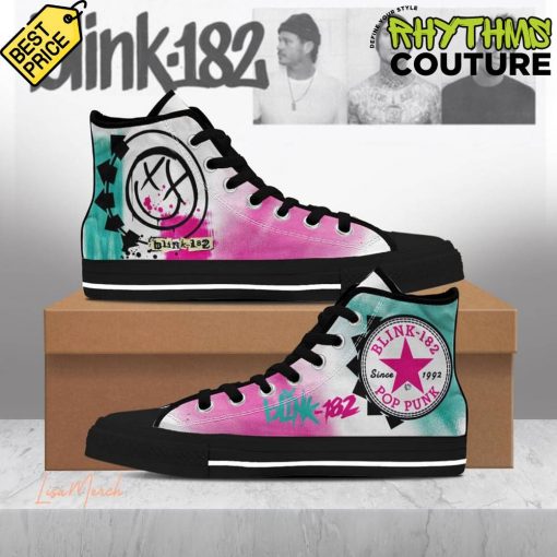 Blink-182 Pop Punk High Top Canvas Shoes