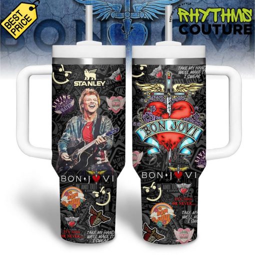 Bon Jovi Black Stanley Tumbler