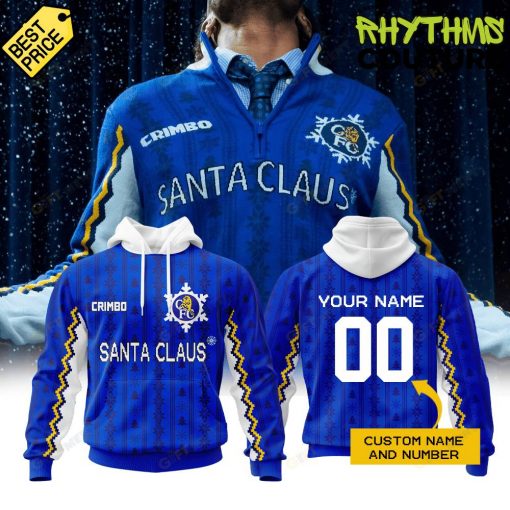 Chelsea FC Vintage Santa Claus Personalized Hoodie