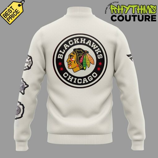 Chicago Blackhawks Team Chicago Winter Classic 2025 Baseball Jacket