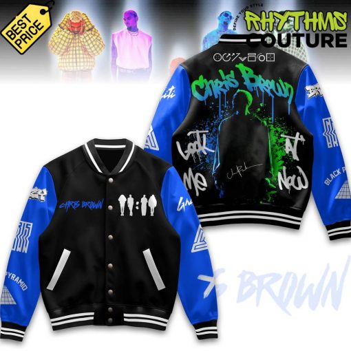 Chris Brown Look At Me Now Baseball Jacket