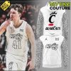 Cincinnati Bearcats Basketball Black Cat Alternate Uniform White Hoodie