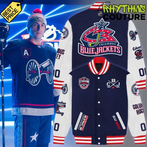 Columbus Blue Jackets 2025 Stadium Series Baseball Jacket