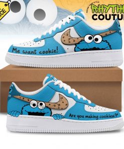 Cookie Monster We Want Cookies Air Force 1 Sneaker