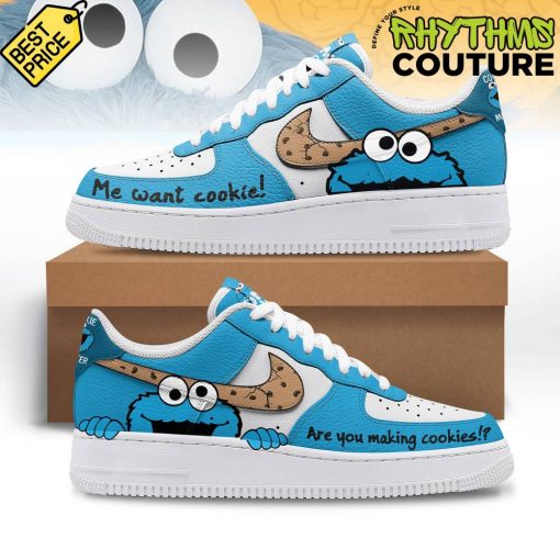 Cookie Monster We Want Cookies Air Force 1 Sneaker