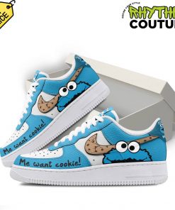 Cookie Monster We Want Cookies Air Force 1 Sneaker