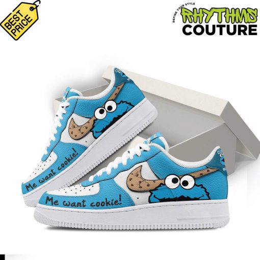 Cookie Monster We Want Cookies Air Force 1 Sneaker