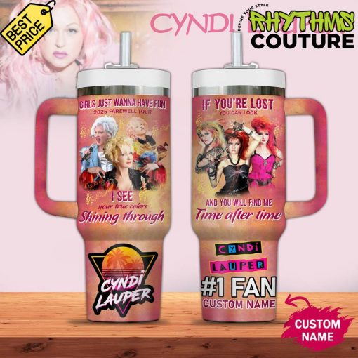 Cyndi Lauper 2025 Farewell Tour Stanley Tumbler