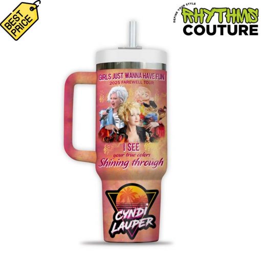 Cyndi Lauper 2025 Farewell Tour Stanley Tumbler